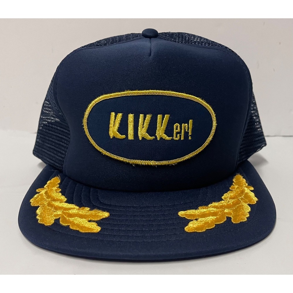 KIKKER MESH CAP BLUE WITH GOLD LEAF